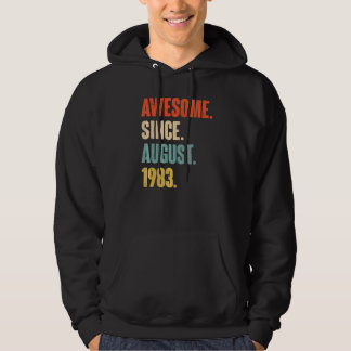Awesome Since August 1983  39 Year Old 39th Birthd Hoodie