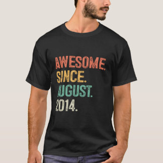 Awesome Since August 2014 9Th 9 T-Shirt