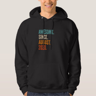Awesome Since August 2020 2nd Birthday Hoodie