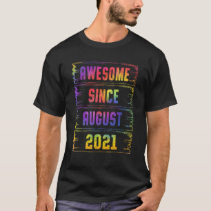 Awesome Since August 2021 2 Years Old 2nd Birthday T-Shirt