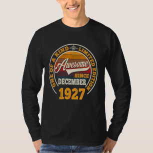Awesome Since December 1927 95th Birthday  95 Year T-Shirt