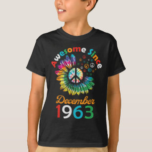 Awesome Since December 1963 Is A Funny Birthday Qu T-Shirt