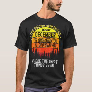 Awesome Since December 1982 40 Year Old 40th Birth T-Shirt