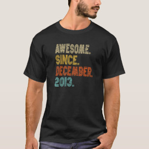 Awesome Since December 2013 9th Birthday  9 Years  T-Shirt