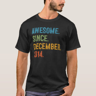 Awesome Since December 2014 8th Birthday 8 Year O T-Shirt