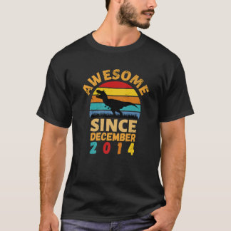 Awesome Since December 2014 Vintage 7Th Birthday D T-Shirt