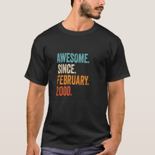 Awesome Since February 2000 23rd Birthday T-Shirt