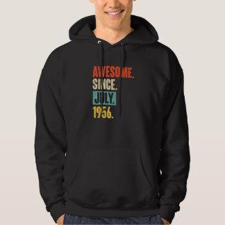 Awesome Since July 1956  66 Year Old 66th Birthday Hoodie