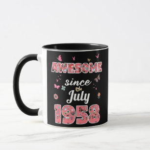 Awesome since July 1958 flowers 1958 July Mug