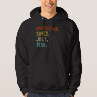 Awesome Since July 1958 Vintage 64th Birthday Hoodie