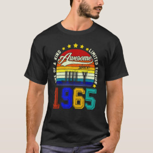 Awesome Since July 1965 Vintage 57th Birthday 2 T-Shirt