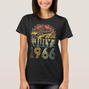 Awesome Since July 1966 57th Birthday for Men Wom T-Shirt