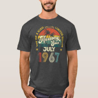 Awesome Since July 1967 Vintage 55th Birthday 