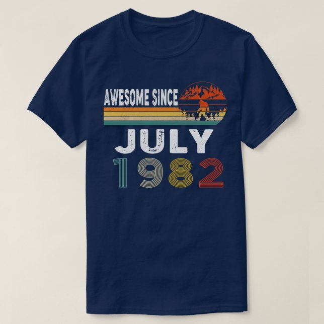 Awesome Since July 1982 T-Shirt (Design Front)