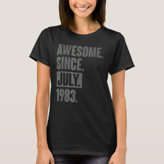 Awesome Since July 1983  39 Year Old 39th Birthday T-Shirt