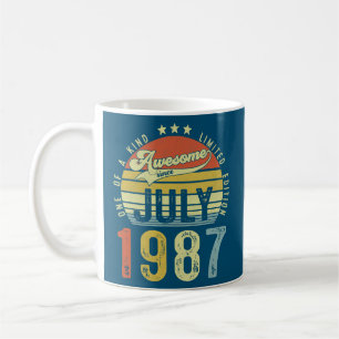 Awesome Since July 1987 Vintage 35th Birthday for Coffee Mug