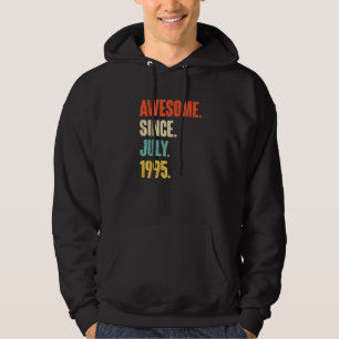 Awesome Since July 1995 27 Year Old 27th Birthda Hoodie