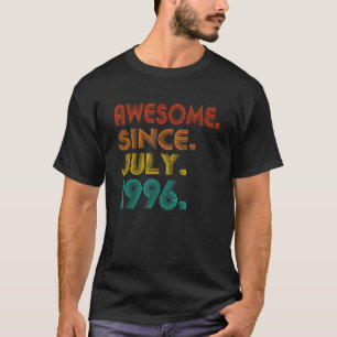 Awesome Since July 1996 Anniversary Birthday Vinta T-Shirt