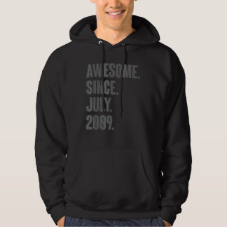 Awesome Since July 2009  13 Year Old  13th Birthda Hoodie
