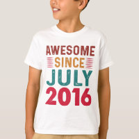 Awesome Since July 2016 Vintage Birthday