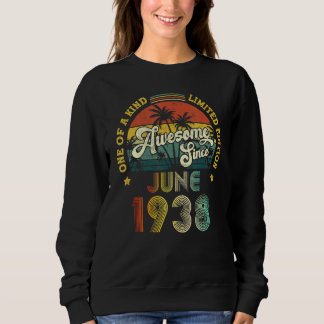 Awesome Since June 1938 84 Years Old 84th Birthday Sweatshirt