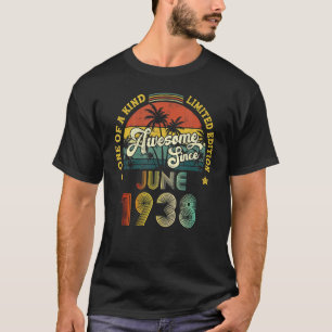 Awesome Since June 1938 84 Years Old 84th Birthday T-Shirt