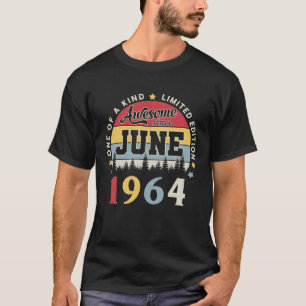 Awesome Since June 1964 Vintage Retro Birthday T-Shirt