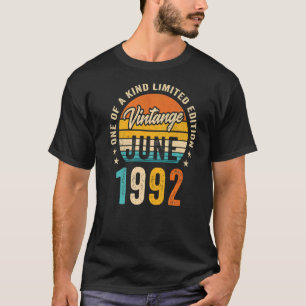 Awesome Since June 1992 Vintage June 1992 30th Bir T-Shirt