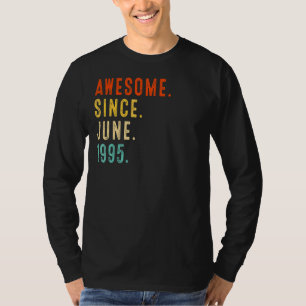 Awesome Since June 1995 Vintage 27th Birthday T-Shirt