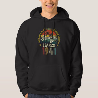Awesome Since March 1941 Vintage 81th Birthday For Hoodie