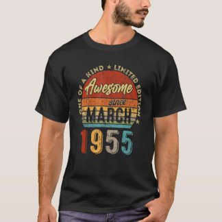 Awesome Since March 1955 Vintage 67th Birthday 1 T-Shirt