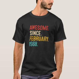 Awesome Since March 1968 55th Birthday Retro 55 Ye T-Shirt