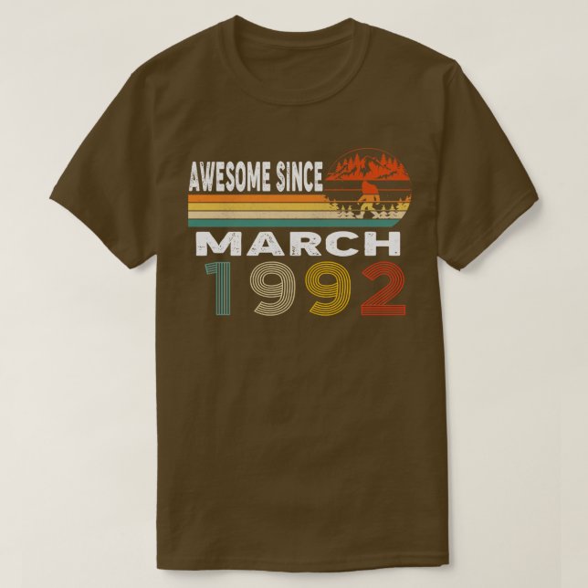 Awesome Since March 1992 T-Shirt (Design Front)