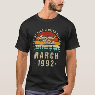 Awesome Since March 1992,vintage 30th Birthday T-Shirt