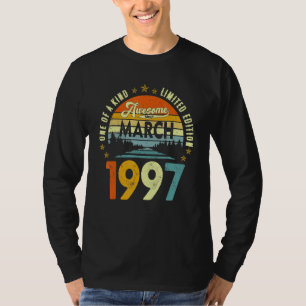 Awesome Since March 1997 Vintage 25th Birthday 1 T-Shirt