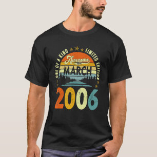Awesome Since March 2006 Vintage 16th Birthday 1 T-Shirt