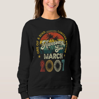 Awesome Since March 2007 Vintage 15th Birthday For Sweatshirt