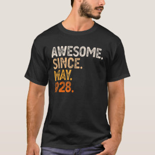 Awesome Since May 1928 94Th Birthday Gift 94 Year T-Shirt