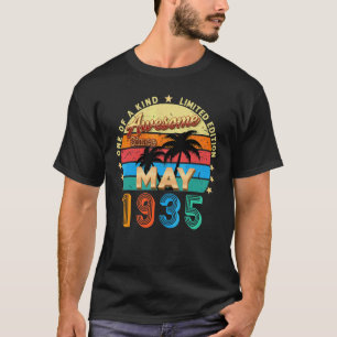 Awesome Since May 1935 87th Birthday Vintage T-Shirt