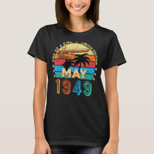 Awesome Since May 1949 73rd Birthday Vintage T-Shirt