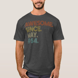 Awesome Since May 1954 Vintage 68th Birthday T-Shirt