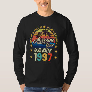 Awesome Since May 1997 Vintage 25th Birthday T-Shirt