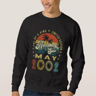 Awesome Since May 2002 Vintage 20th Birthday For M Sweatshirt