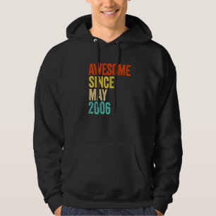 Awesome Since May 2006 Vintage 16th Men And Women Hoodie