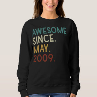 Awesome Since May 2009 Vintage Sweatshirt