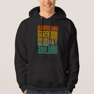 Awesome Since May 2011 Vintage 11th Men And Women  Hoodie