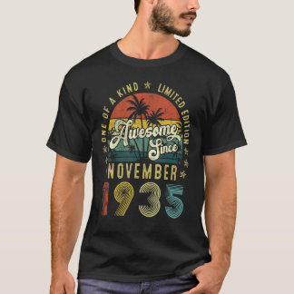 Awesome Since November 1935 87 Years Old 87th Birt T-Shirt