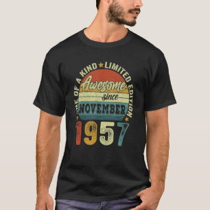 Awesome Since November 1957 65 Years Old Boy 65th T-Shirt