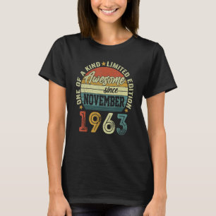 Awesome Since November 1963 59 Years Old 59th Birt T-Shirt