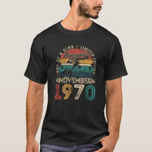 Awesome Since November 1970 55 Years Old 55th Birt T-Shirt
